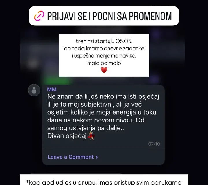Poruka učesnice programa 1