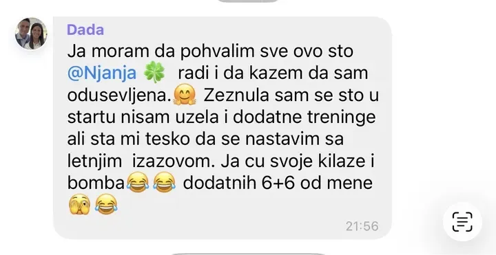 Poruka učesnice programa 12