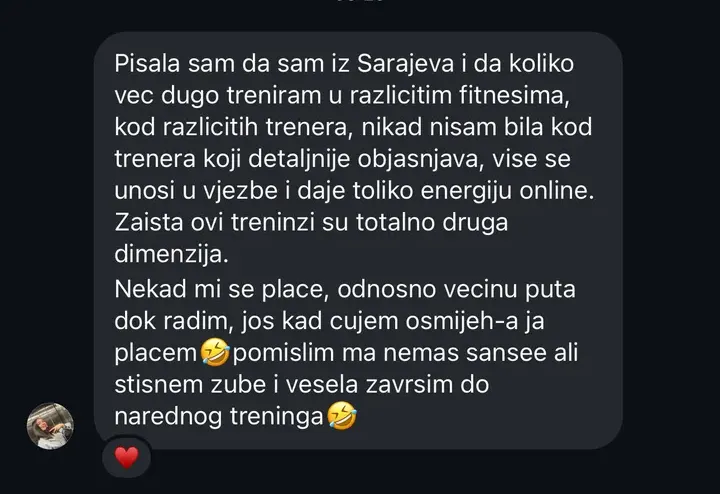 Poruka učesnice programa 14