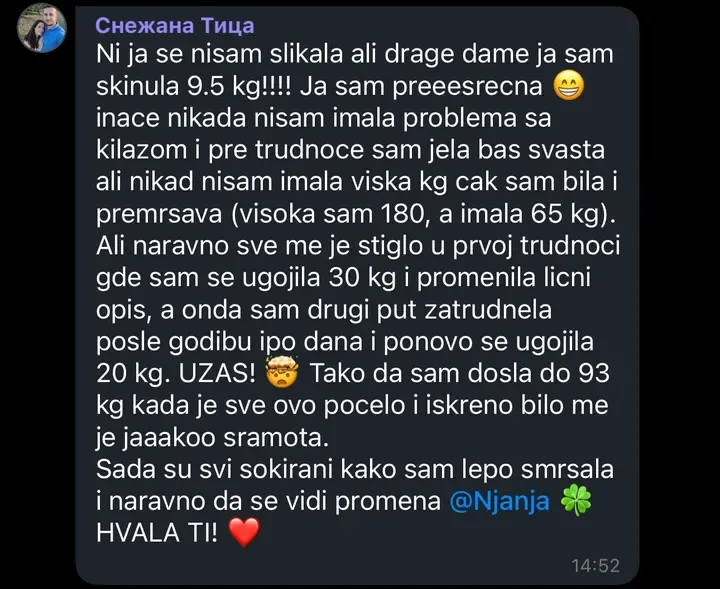 Poruka učesnice programa 16