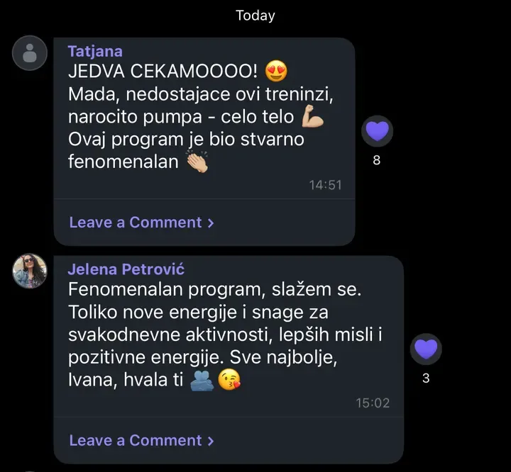 Poruka učesnice programa 17