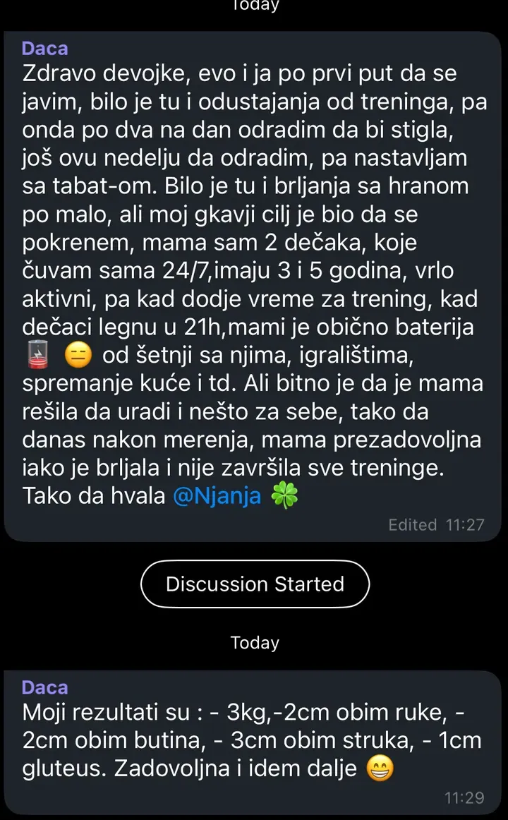 Poruka učesnice programa 9